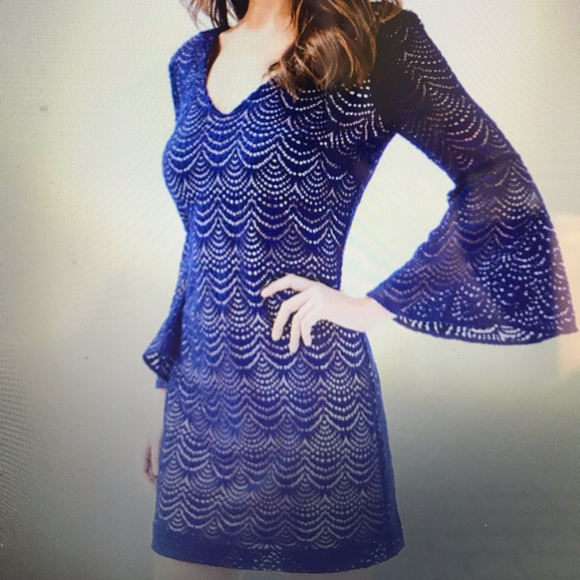 NWT Nicoline Navy lace Lily Dress - Picture 2 of 2